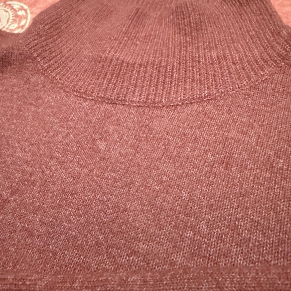 NWT 1. State from Macy's High Neck/Turtleneck Oversized Sweater in Rust - Picture 7 of 13